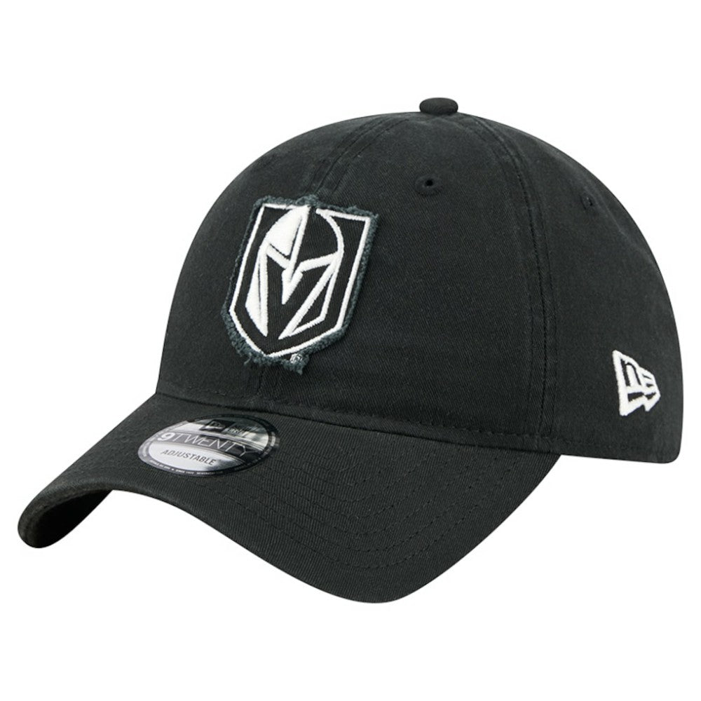 NHL Vegas Golden Knights New Era Stamp Fabric Applique 9TWENTY Adjustable Hat - Black