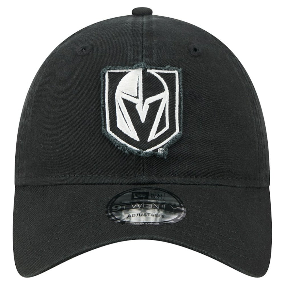 NHL Vegas Golden Knights New Era Stamp Fabric Applique 9TWENTY Adjustable Hat - Black