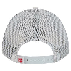 NHL Detroit Red Wings New Era Hockey Sock 9FORTY A-Frame M-Crown Adjustable Trucker Hat - White/Red