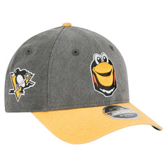 NHL Pittsburgh Penguins New Era Mascot 2-Tone 9FORTY Adjustable Hat - Black/Gold