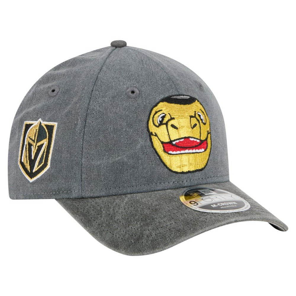 NHL Vegas Golden Knights New Era Mascot 2-Tone 9FORTY Adjustable Hat - Charcoal/Black