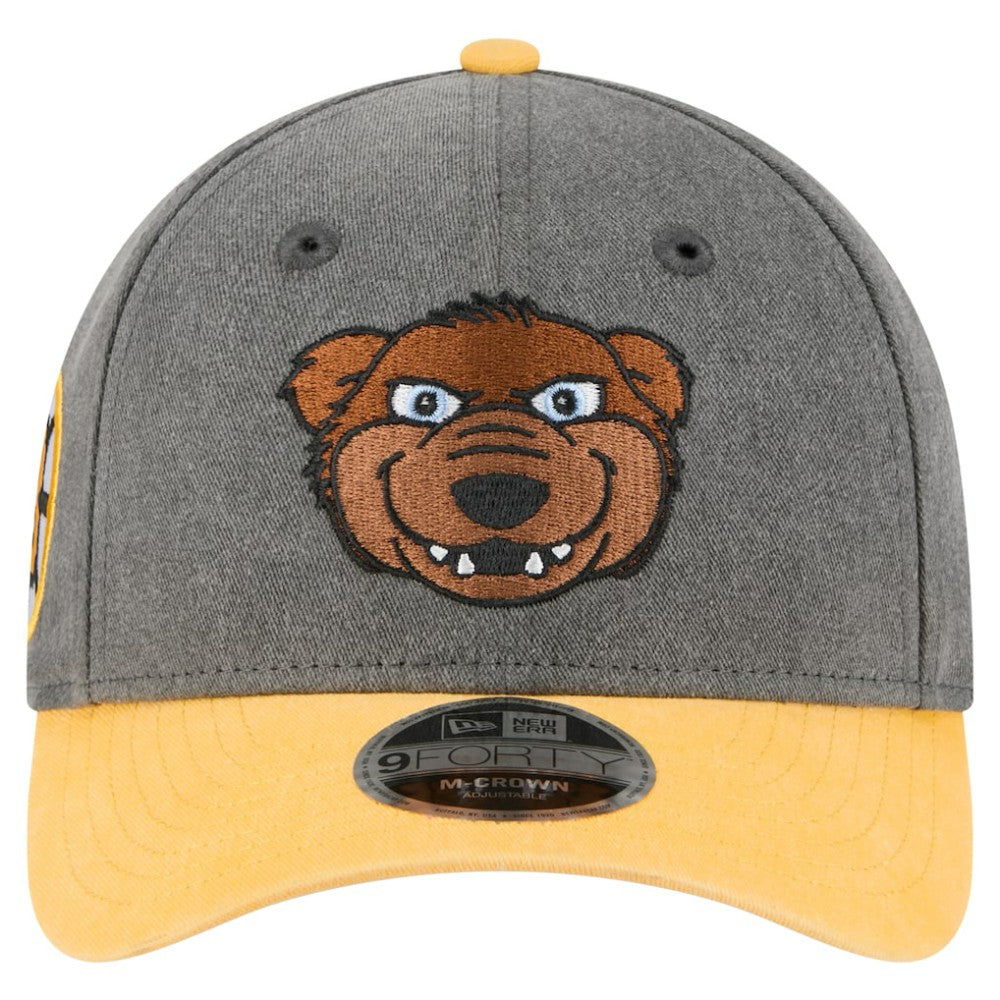 NHL Boston Bruins New Era Mascot 2-Tone 9FORTY Adjustable Hat - Black/Gold