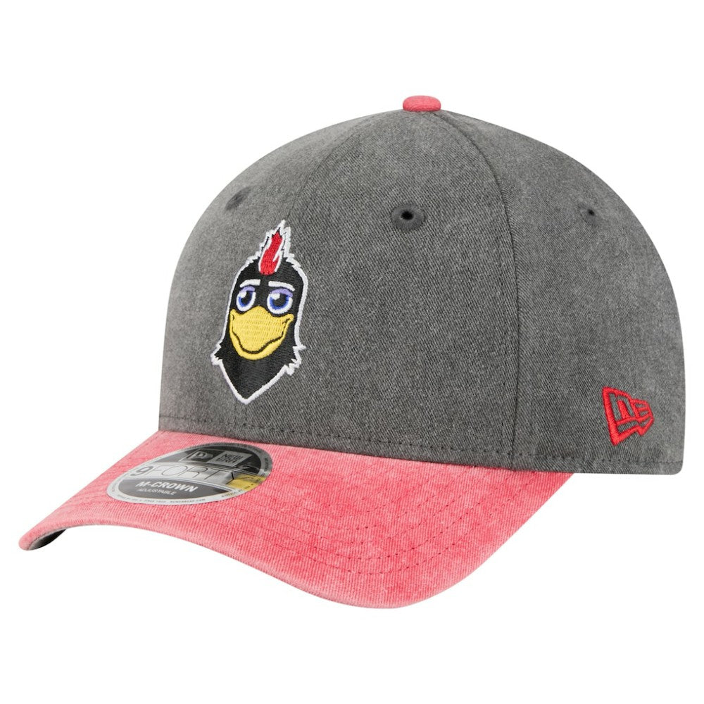 NHL Chicago Blackhawks New Era Mascot 2-Tone 9FORTY Adjustable Hat - Black/Red