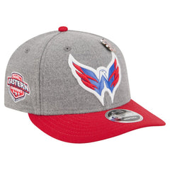 NHL Washington Capitals New Era Wool Pin Low Profile 9FIFTY Snapback Hat - Gray/Red