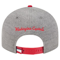 NHL Washington Capitals New Era Wool Pin Low Profile 9FIFTY Snapback Hat - Gray/Red