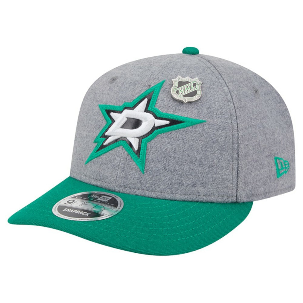 NHL Dallas Stars New Era Wool Pin Low Profile 9FIFTY Snapback Hat - Kelly Green/Green
