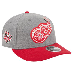 NHL Detroit Red Wings New Era Wool Pin Low Profile 9FIFTY Snapback Hat - Gray/Red