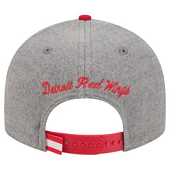 NHL Detroit Red Wings New Era Wool Pin Low Profile 9FIFTY Snapback Hat - Gray/Red