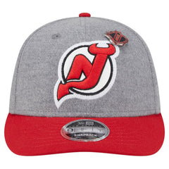 NHL New Jersey Devils New Era Wool Pin Low Profile 9FIFTY Snapback Hat - Gray/Red