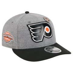 NHL Philadelphia Flyers New Era Wool Pin Low Profile 9FIFTY Snapback Hat - Gray/Black