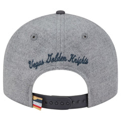 NHL Vegas Golden Knights New Era Wool Pin Low Profile 9FIFTY Snapback Hat - Gray/Black