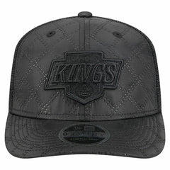 NHL Los Angeles Kings New Era Quilted Nylon 9SEVENTY Adjustable Trucker Hat - Black
