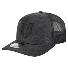 NHL Vegas Golden Knights New Era Quilted Nylon 9SEVENTY Adjustable Trucker Hat - Black