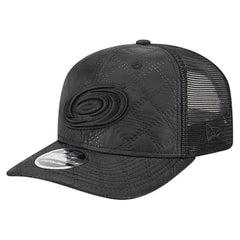 NHL Carolina Hurricanes New Era Quilted Nylon 9SEVENTY Adjustable Trucker Hat - Black