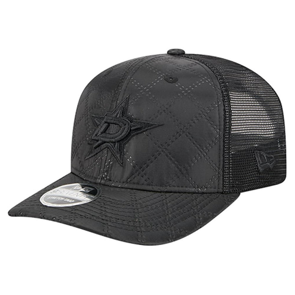 NHL Dallas Stars New Era Quilted Nylon 9SEVENTY Adjustable Trucker Hat - Black