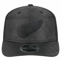 NHL Detroit Red Wings New Era Quilted Nylon 9SEVENTY Adjustable Trucker Hat - Black