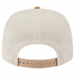 NHL New York Rangers New Era Two-Tone Trucker 9SEVENTY Stretch Snap Adjustable Hat - Tan/Light Brown