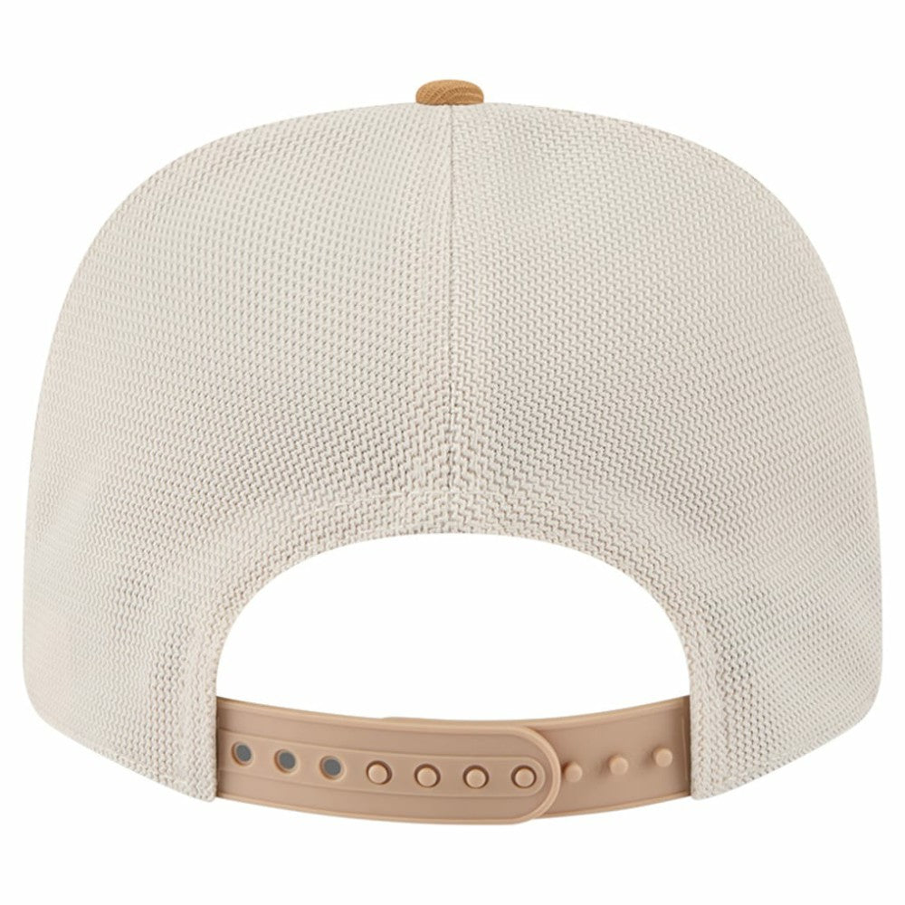 NHL Vegas Golden Knights New Era Two-Tone Trucker 9SEVENTY Stretch Snap Adjustable Hat - Tan/Light Brown