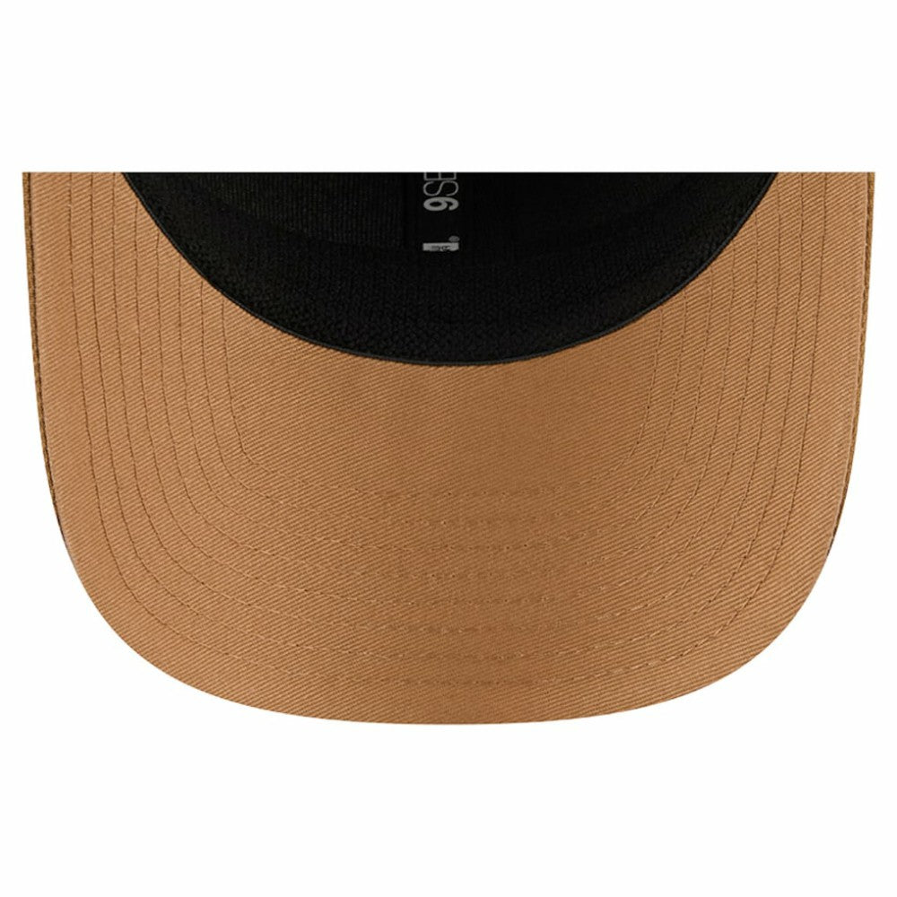 NHL Vegas Golden Knights New Era Two-Tone Trucker 9SEVENTY Stretch Snap Adjustable Hat - Tan/Light Brown
