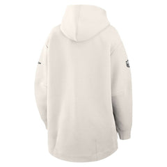Philadelphia Eagles Women's Super Bowl LIX Opening Night Tech Fleece Full-Zip Hoodie Cream