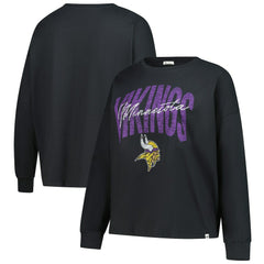 Minnesota Vikings '47 Women's Plus Size Muse Sydney Long Sleeve T-Shirt Black