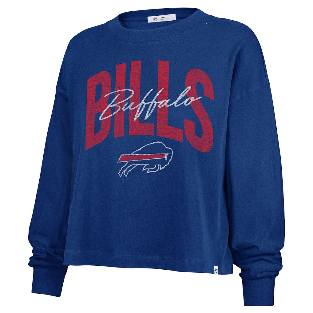 Buffalo Bills '47 Women's Plus Size Muse Sydney Long Sleeve T-Shirt Royal