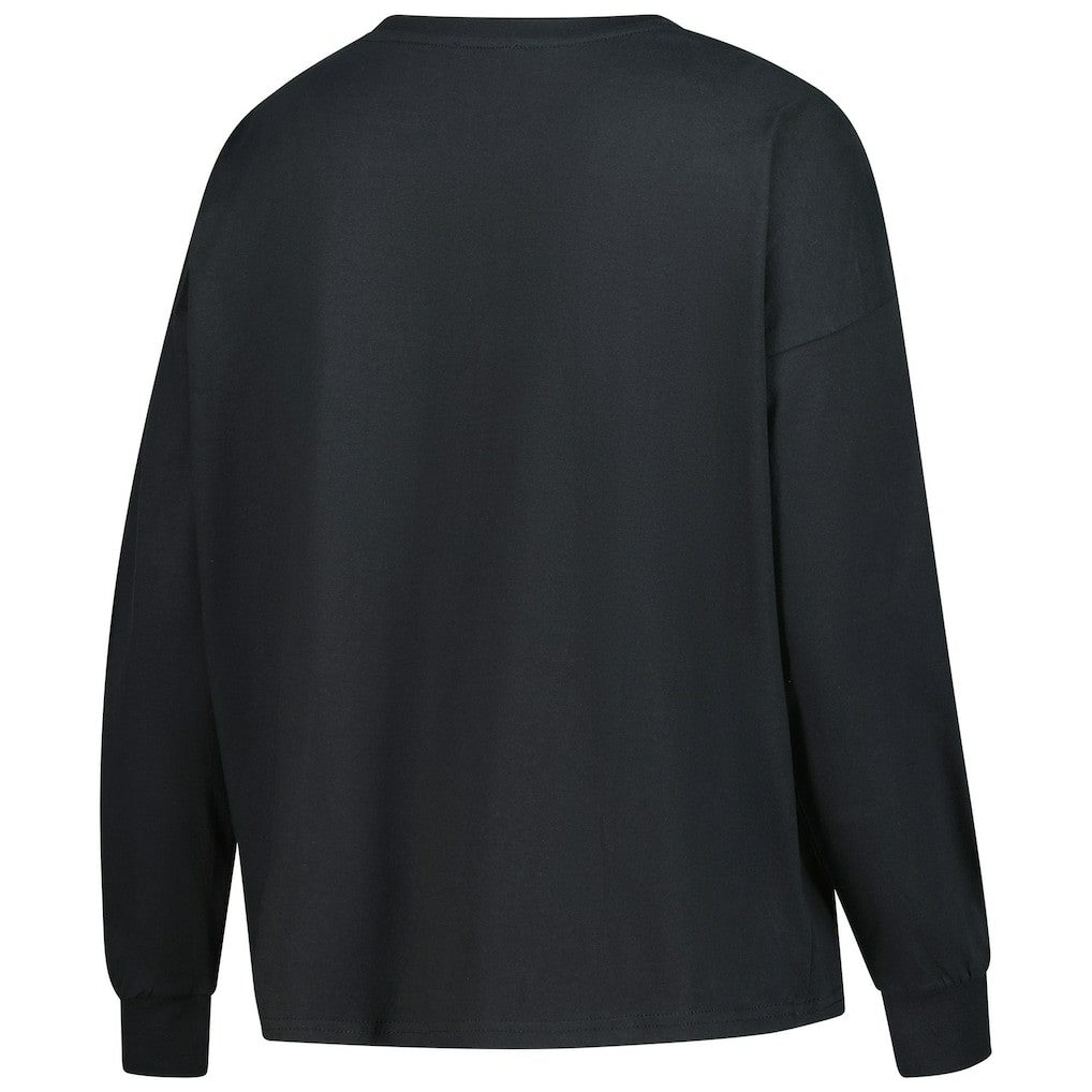 Cincinnati Bengals '47 Women's Plus Size Muse Sydney Long Sleeve T-Shirt Black