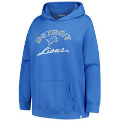Detroit Lions '47 Women's Plus Size Whirlwind Naomi Hoodie Blue