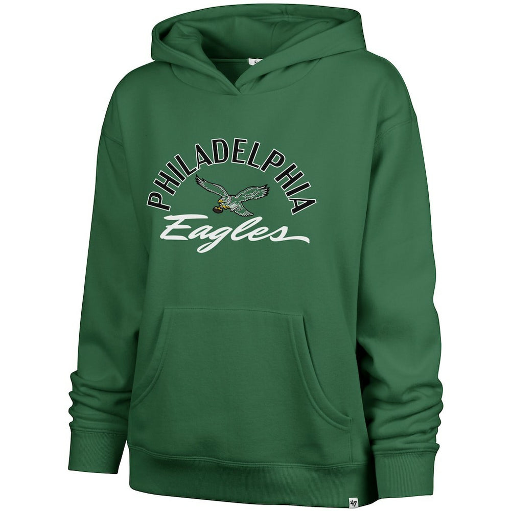 Philadelphia Eagles '47 Women's Plus Size Whirlwind Naomi Hoodie Kelly Green