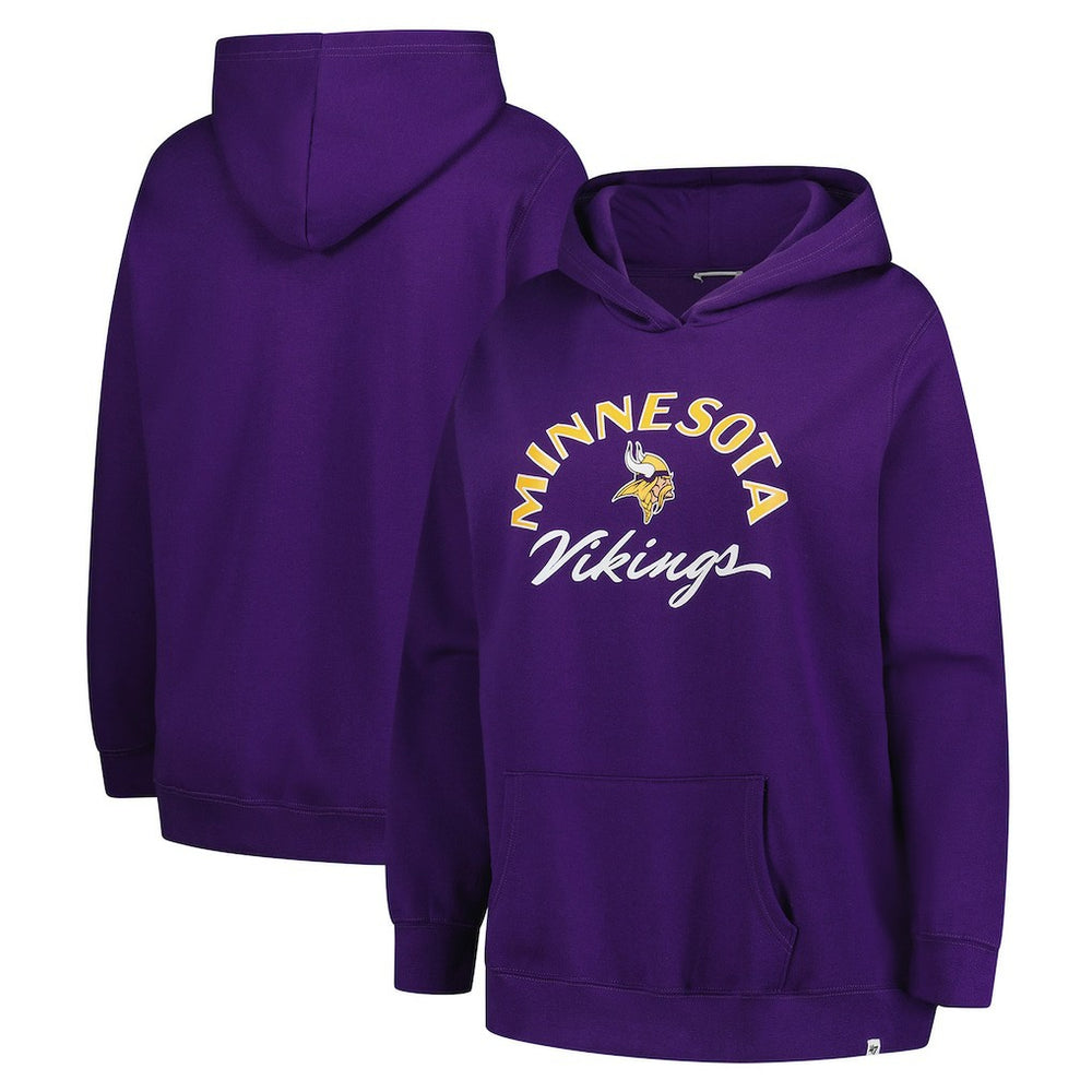 Minnesota Vikings '47 Women's Plus Size Whirlwind Naomi Hoodie Purple