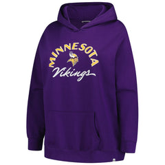 Minnesota Vikings '47 Women's Plus Size Whirlwind Naomi Hoodie Purple