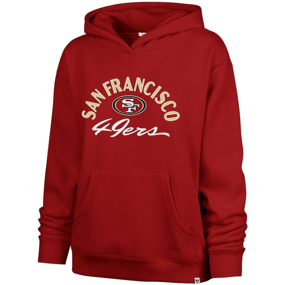 San Francisco 49ers '47 Women's Plus Size Whirlwind Naomi Hoodie Scarlet