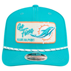 Miami Dolphins New Era Chant 9SEVENTY Stretch-Snap Hat Aqua