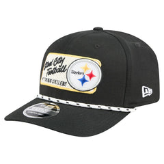 Pittsburgh Steelers New Era Chant 9SEVENTY Stretch-Snap Hat Black