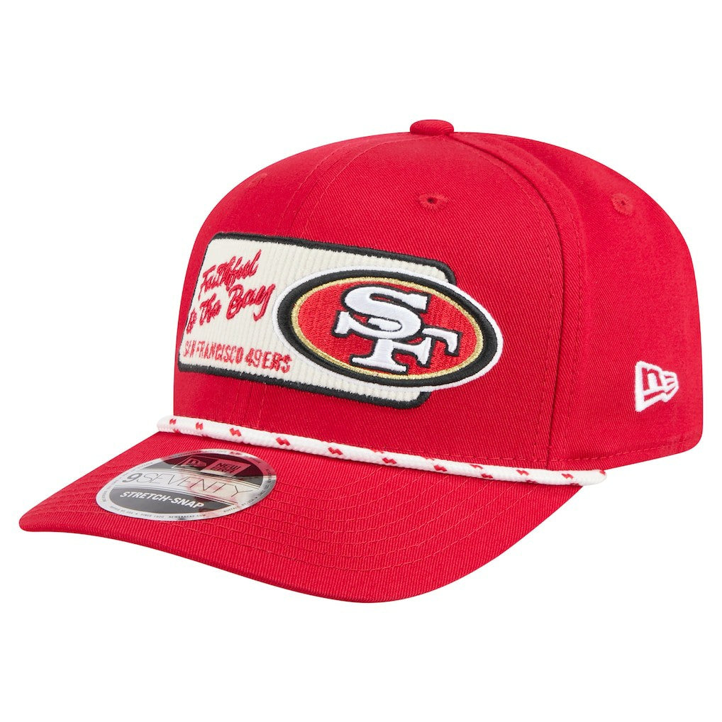 San Francisco 49ers New Era Chant 9SEVENTY Stretch-Snap Hat Scarlet