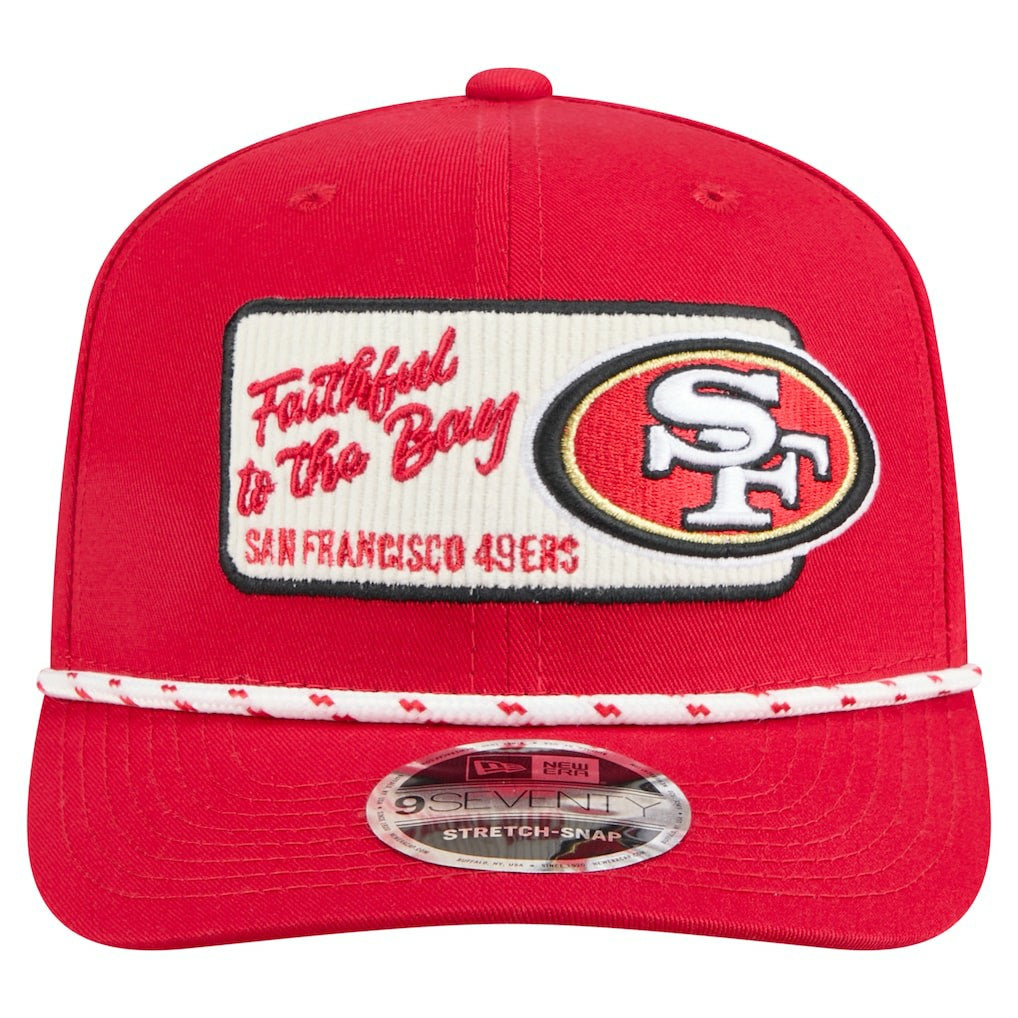 San Francisco 49ers New Era Chant 9SEVENTY Stretch-Snap Hat Scarlet