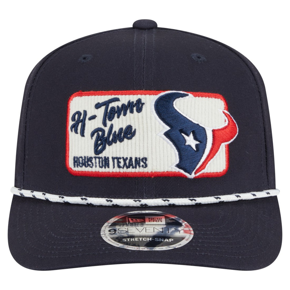 Houston Texans New Era Chant 9SEVENTY Stretch-Snap Hat Navy