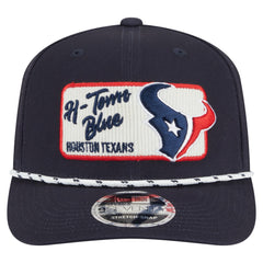 Houston Texans New Era Chant 9SEVENTY Stretch-Snap Hat Navy