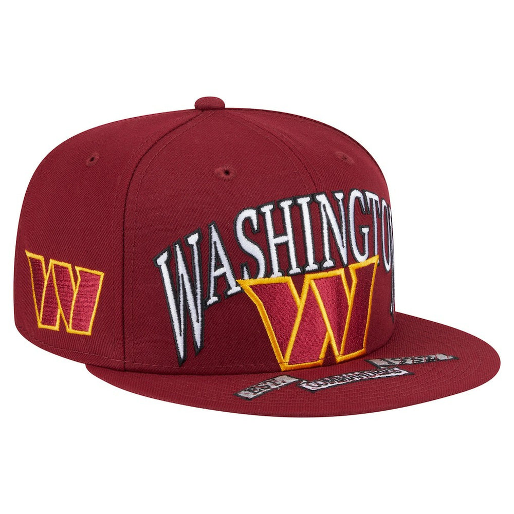 Washington Commanders New Era Oversized 59FIFTY Fitted Hat Burgundy