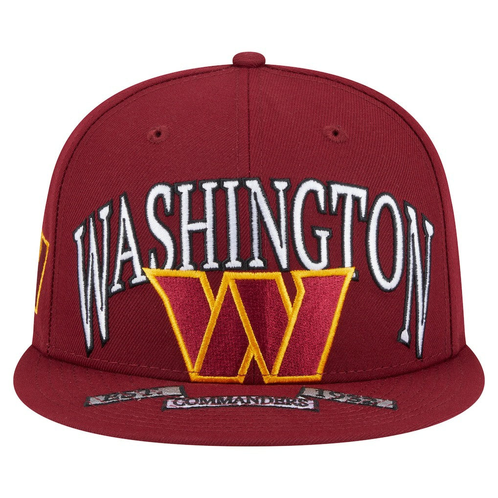 Washington Commanders New Era Oversized 59FIFTY Fitted Hat Burgundy