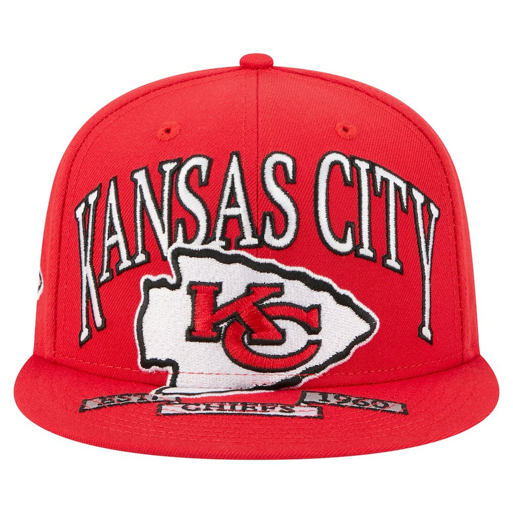 Kansas City Chiefs New Era Oversized 59FIFTY Fitted Hat Red