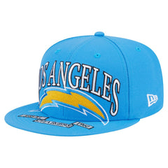Los Angeles Chargers New Era Oversized 59FIFTY Fitted Hat Powder Blue