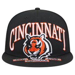 Cincinnati Bengals New Era Head Oversized 59FIFTY Fitted Hat Black