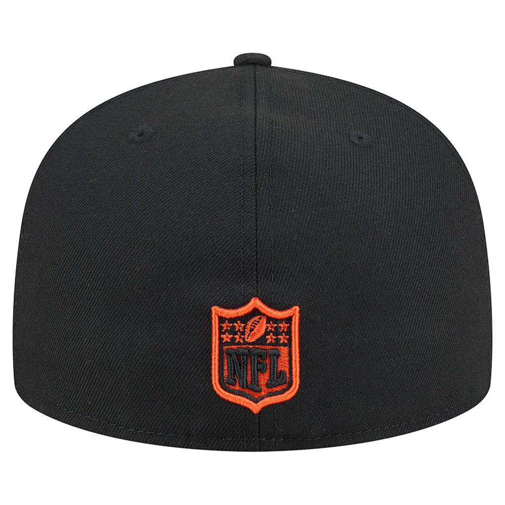 Cincinnati Bengals New Era Head Oversized 59FIFTY Fitted Hat Black
