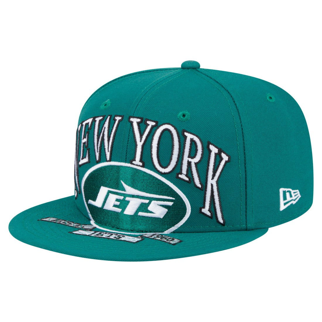 New York Jets New Era Oversized 59FIFTY Fitted Hat Green
