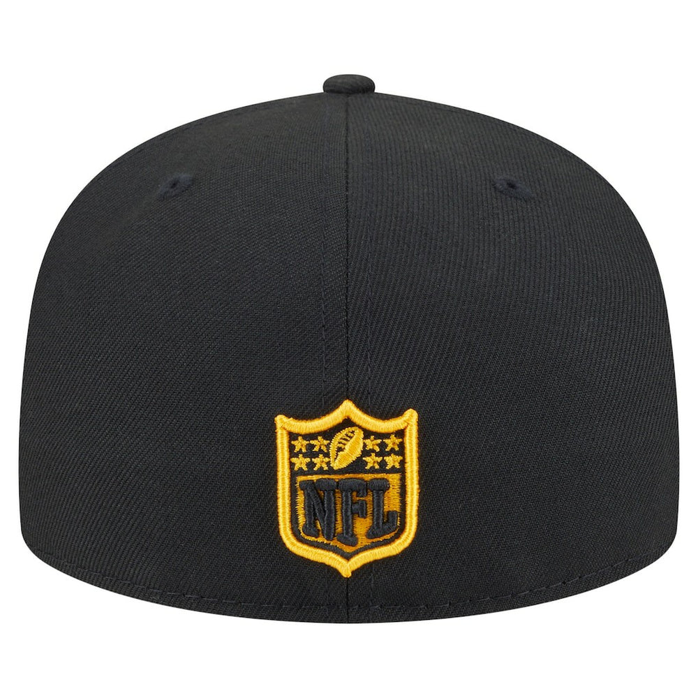 Pittsburgh Steelers New Era Oversized 59FIFTY Fitted Hat Black
