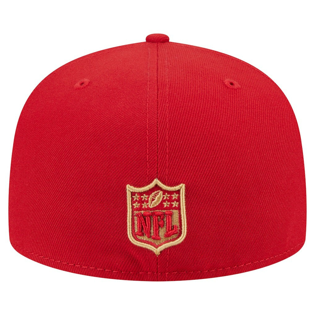 San Francisco 49ers New Era Oversized 59FIFTY Fitted Hat Scarlet