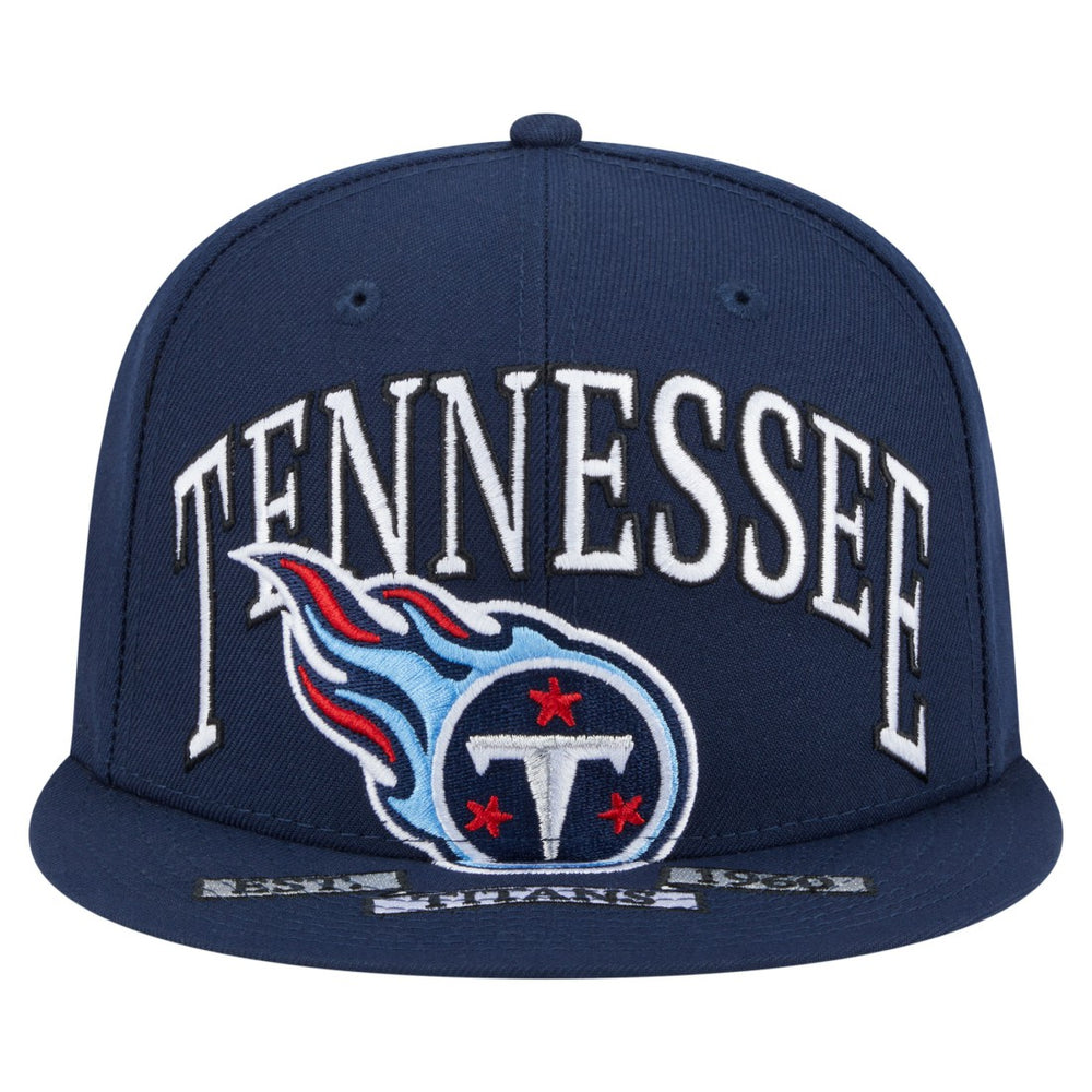 Tennessee Titans New Era Oversized 59FIFTY Fitted Hat Navy