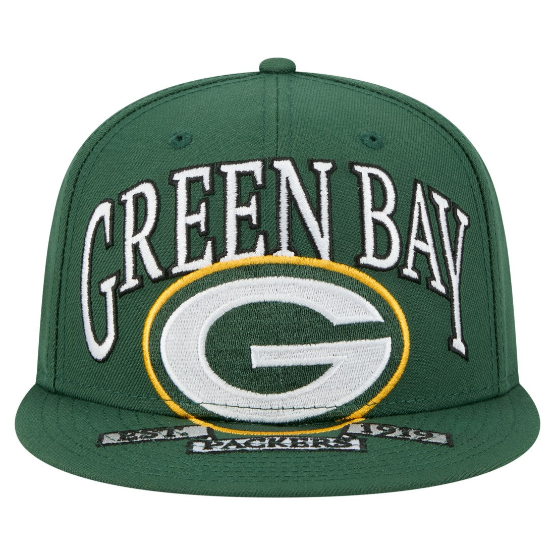 Green Bay Packers New Era Oversized 59FIFTY Fitted Hat Green