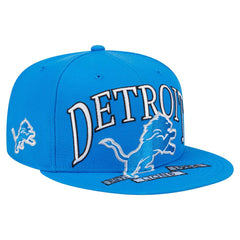 Detroit Lions New Era Oversized 59FIFTY Fitted Hat Blue